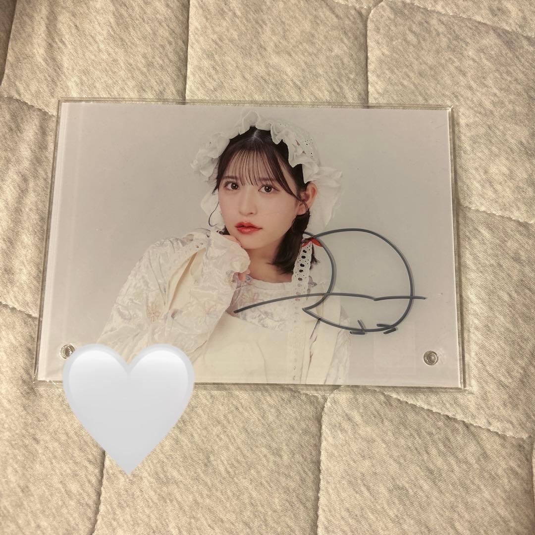 月足天音　かがみ　ラッフル　サイン　直筆