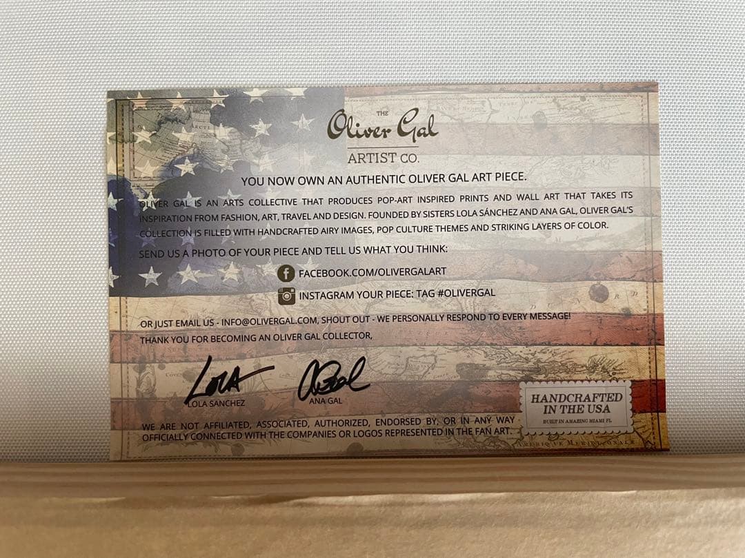 美品　Oliver Gal オリバーガル【正規品】41×61