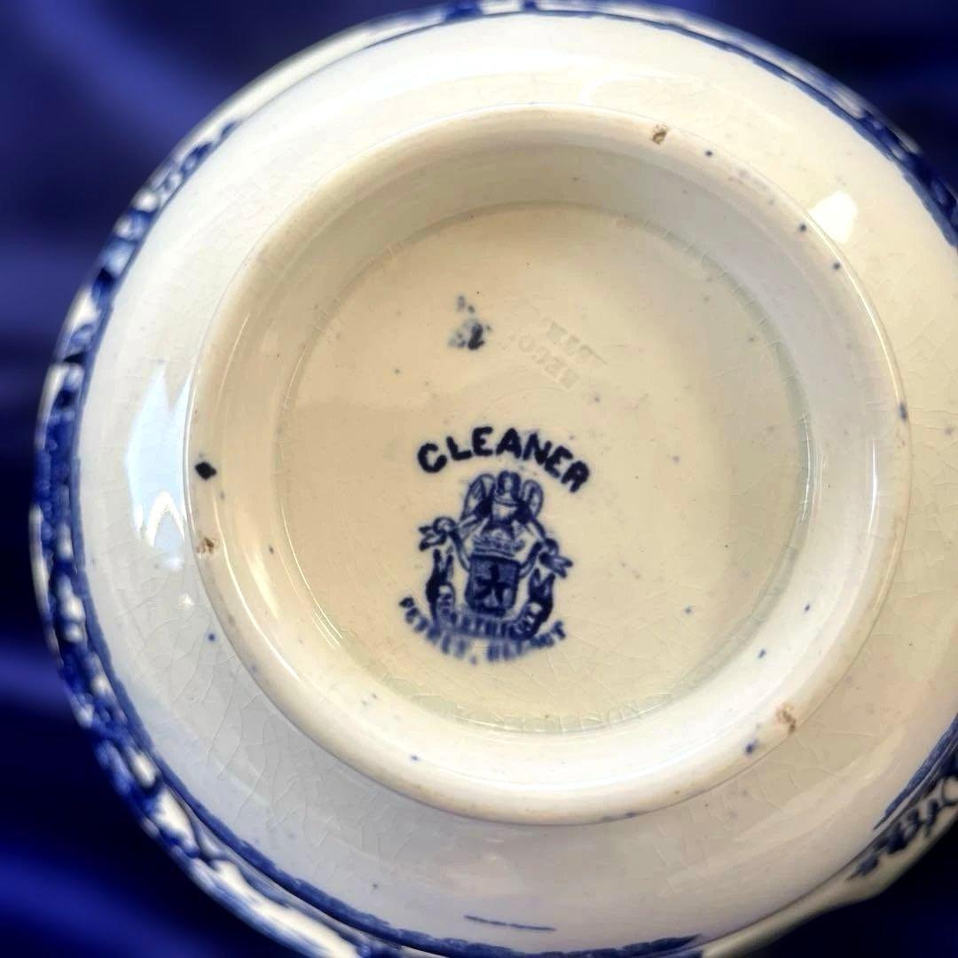 阿蘭陀焼 デルフト ペトルス・レグー窯 銅版転写 どんぶり皿　　鉢アンティーク