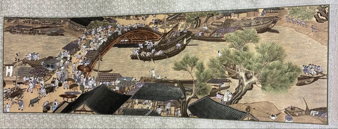 濱明上河圖 掛軸