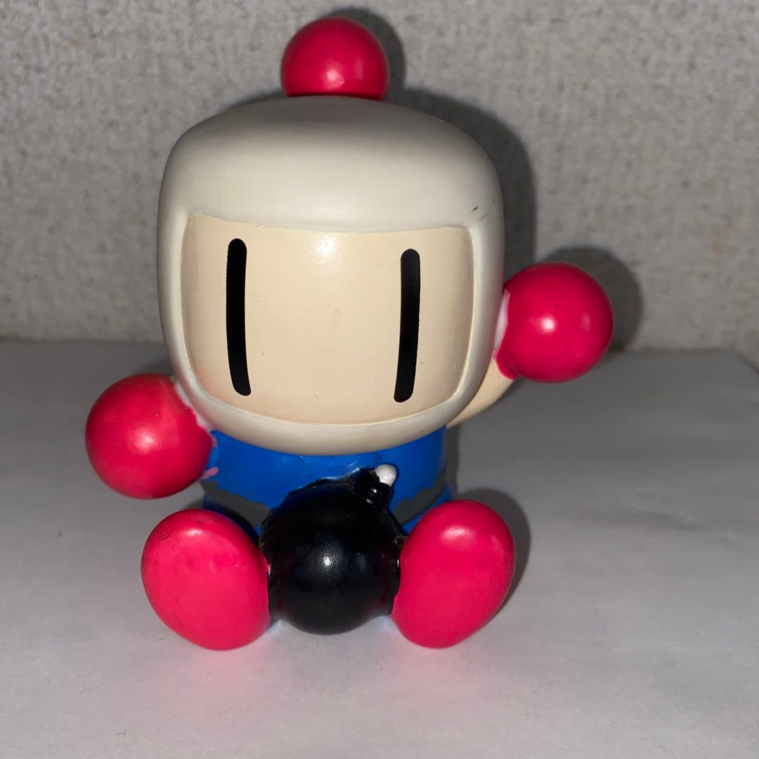 ボンバーマン　てのりサウンドマスコット　1999 白ボン　ソフビ