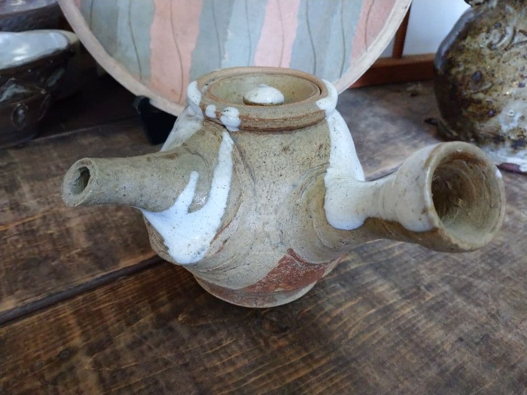 益子焼 成井恒男 登り窯 急須.