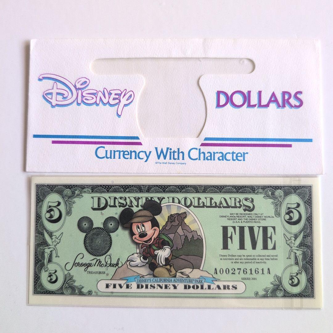 ディズニーダラー　2001年　ミッキーマウス　Aシリーズ　5ダラー