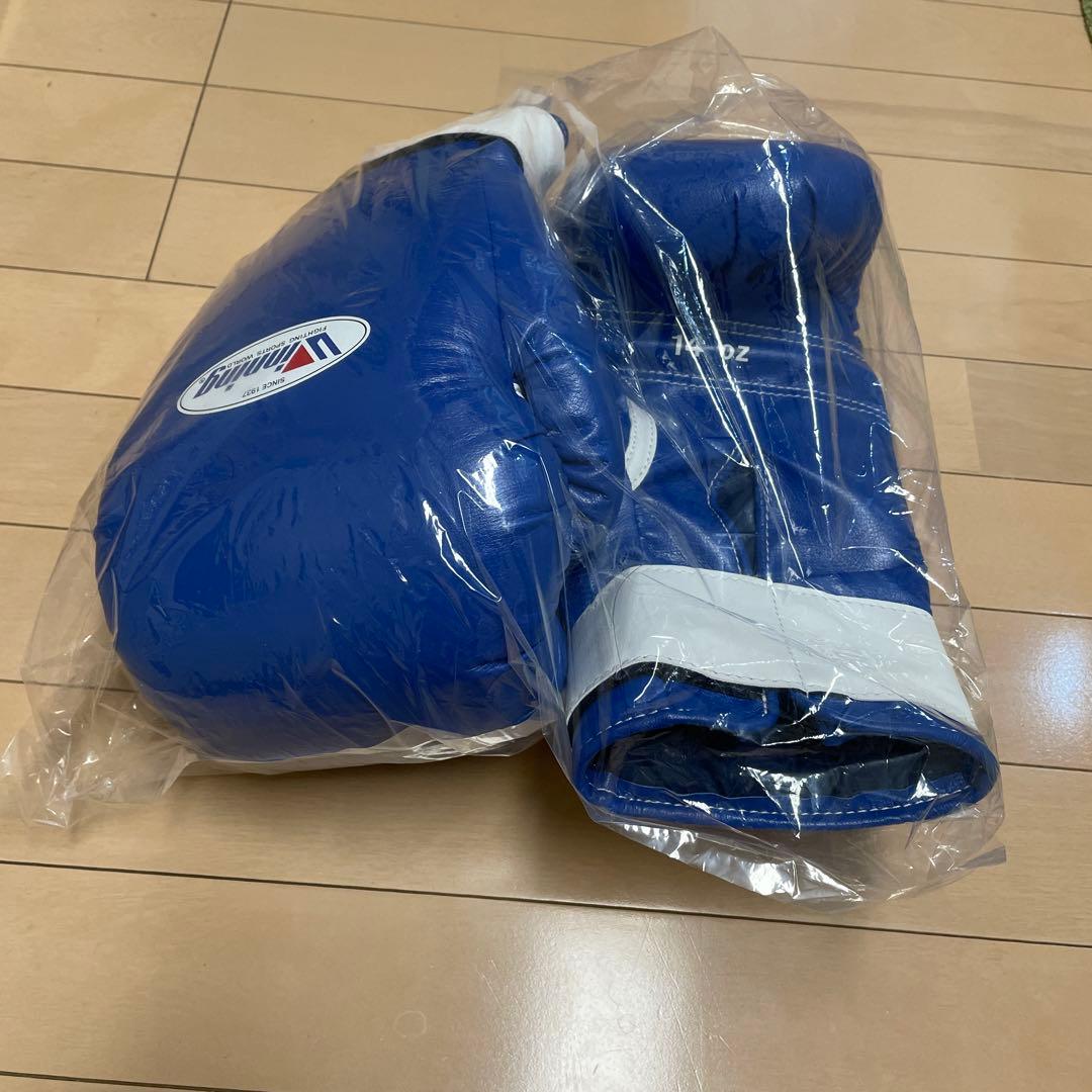 新品即日発送 ウイニング 14オンスグローブ ブルー JABF-14