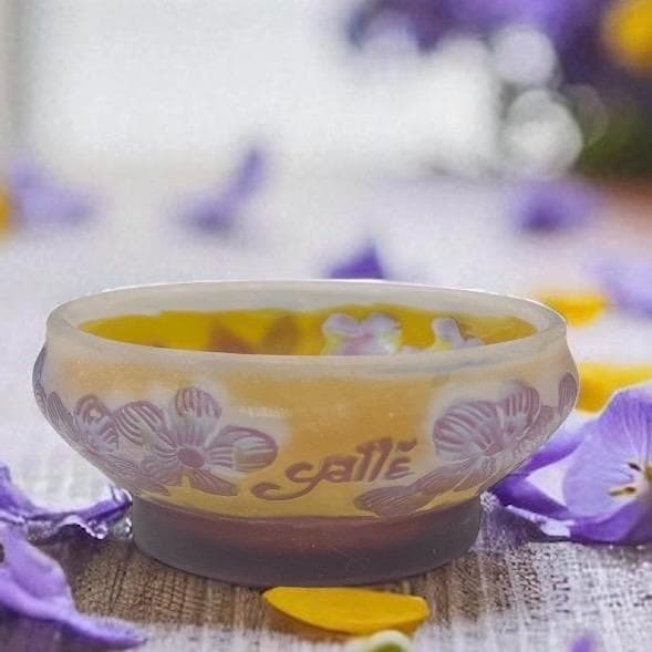 ◆証明書付◆EmileGalleエミールガレ ボンボニエール　小鉢　カメオ彫