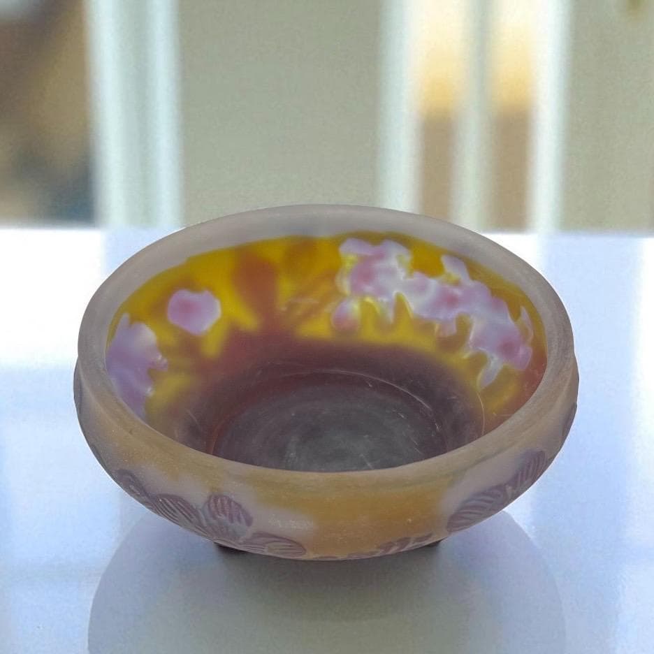 ◆証明書付◆EmileGalleエミールガレ ボンボニエール　小鉢　カメオ彫