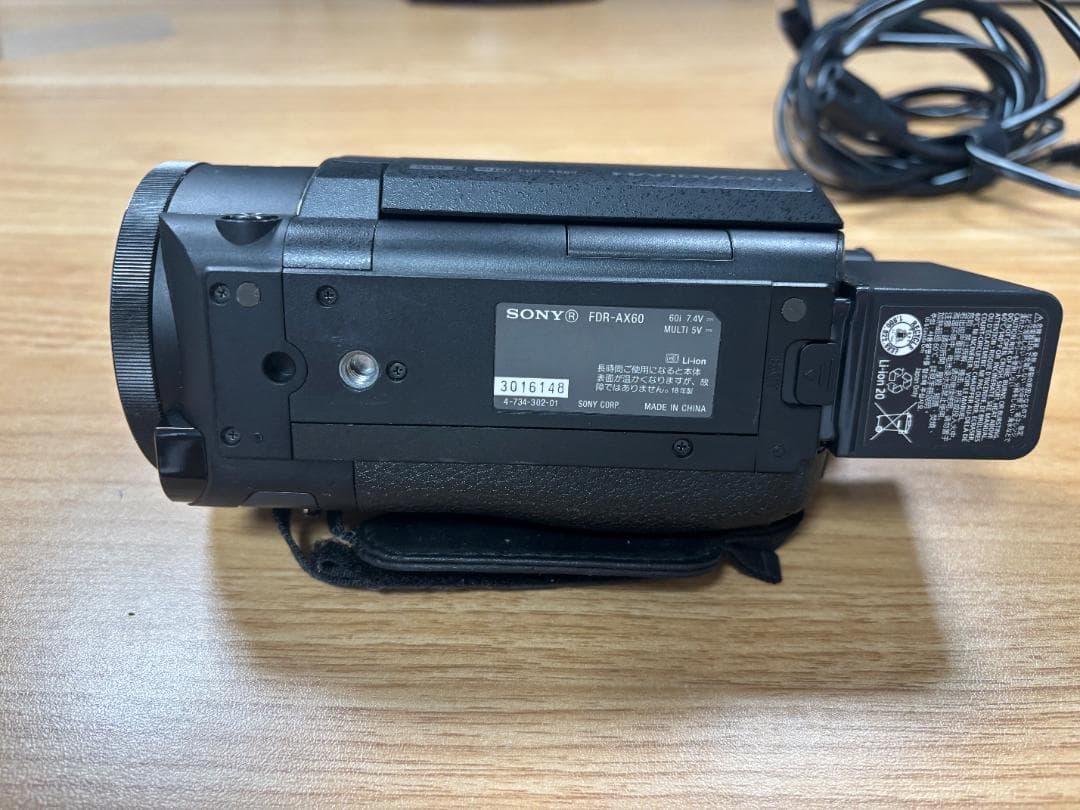 U*U様 SONY FDR-AX60 4Kビデオカメラ（純正バッテリー・ACアダ