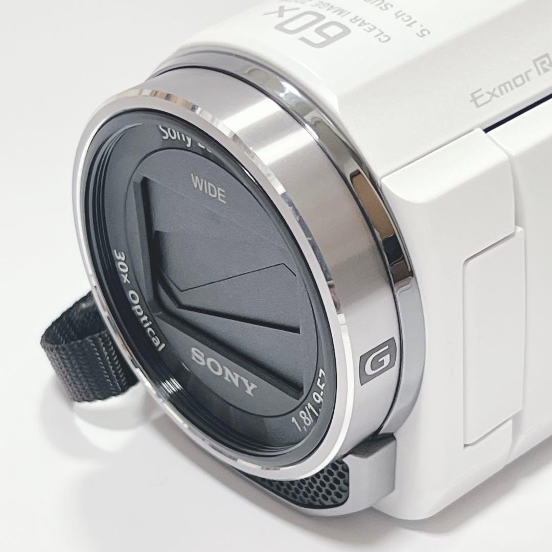 【美品】SONY HDR-CX535 ビデオカメラ ホワイト