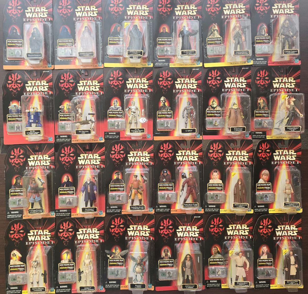 スターウォーズ　エピソード1　コムテックフィギュア　24品セット