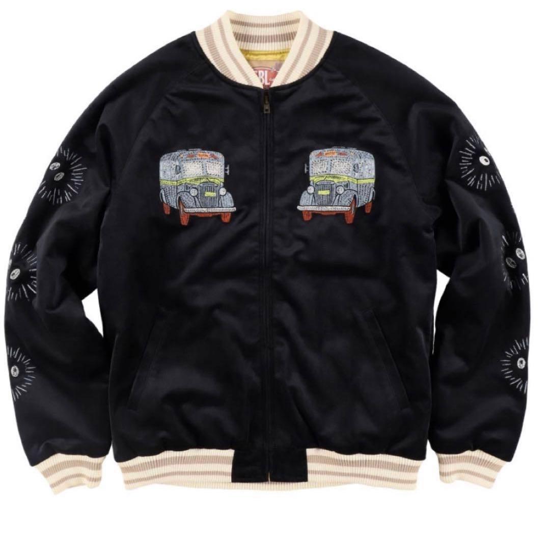 となりのトトロ 別珍スカジャン 疾風ネコバス　男女兼用　どんぐり共和国　GBL