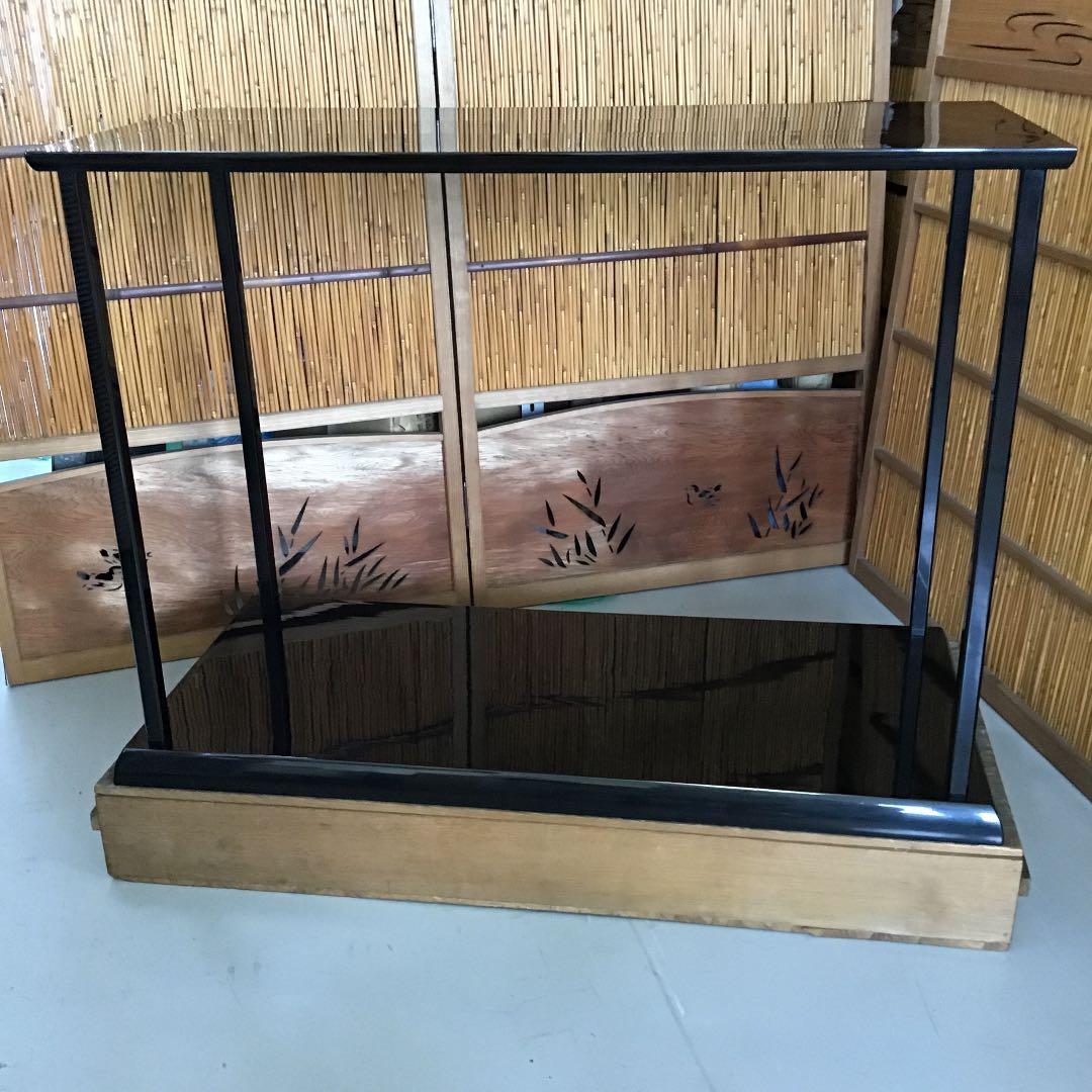 骨董品 茶道具 台子　輪島塗 能修 台子 共箱　 S1925TN