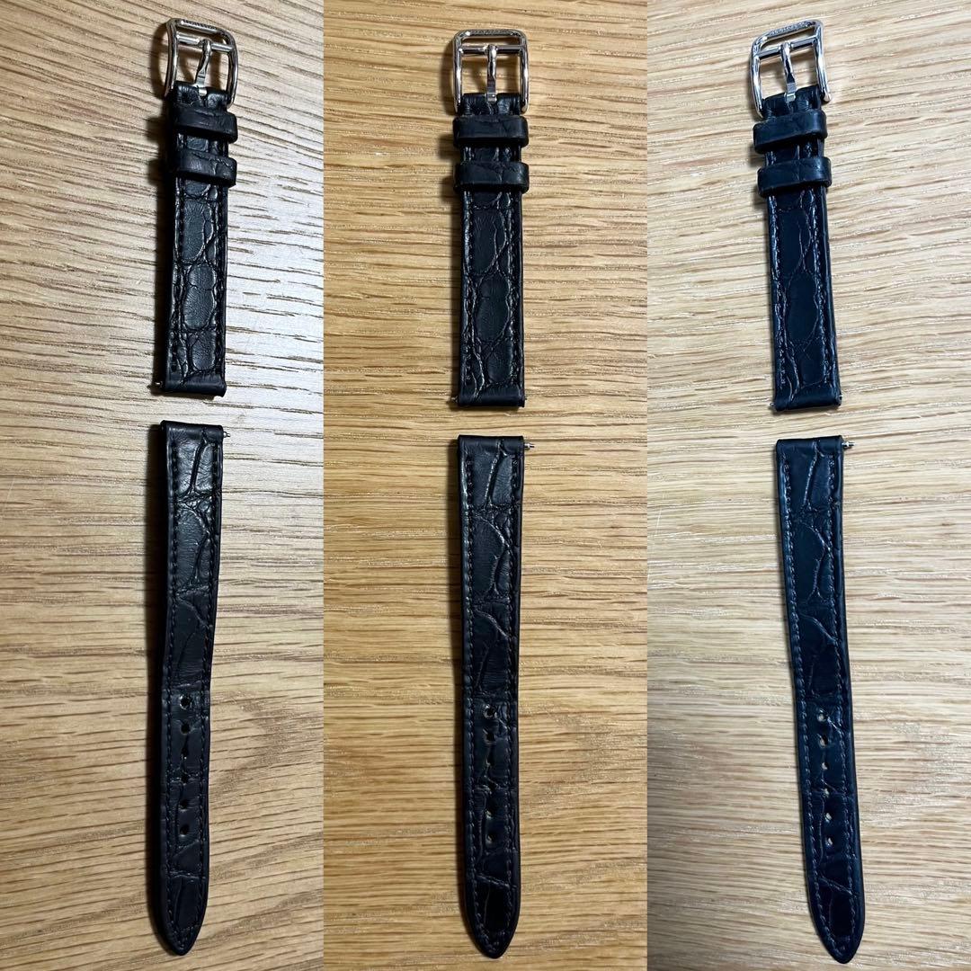ブラック アリゲーター レザー ベルト 時計 エルメス ケープコッド HERME