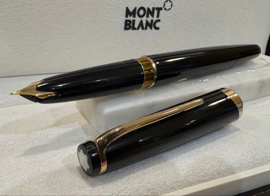 【極美品】モンブラン No 14 万年筆 ブラック 18K EF