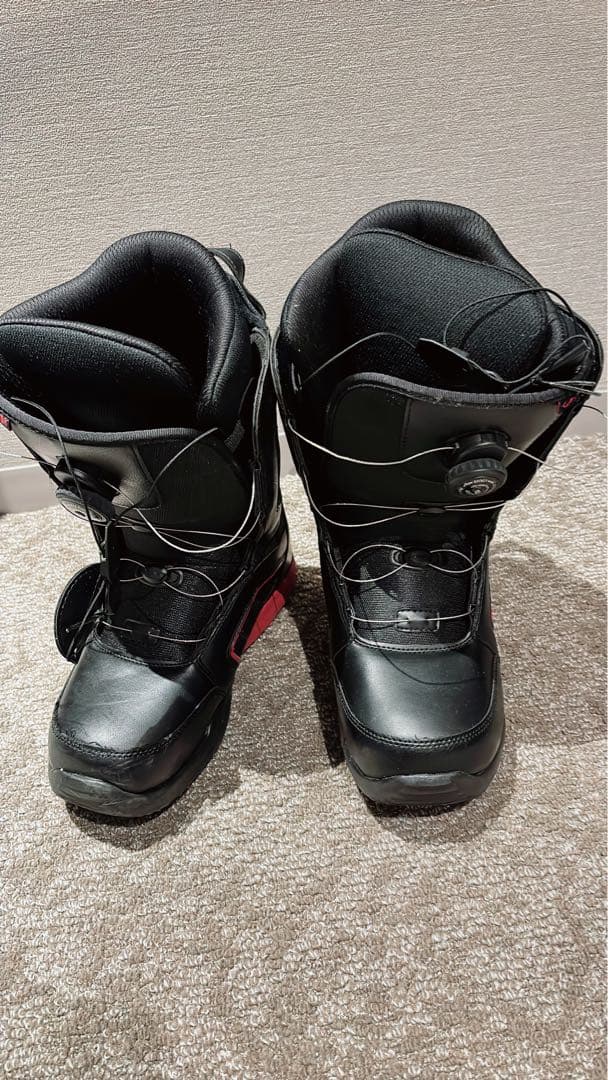 【美品】 ZUMA スノーボードブーツ 25.5サイズ ブラック/レッド