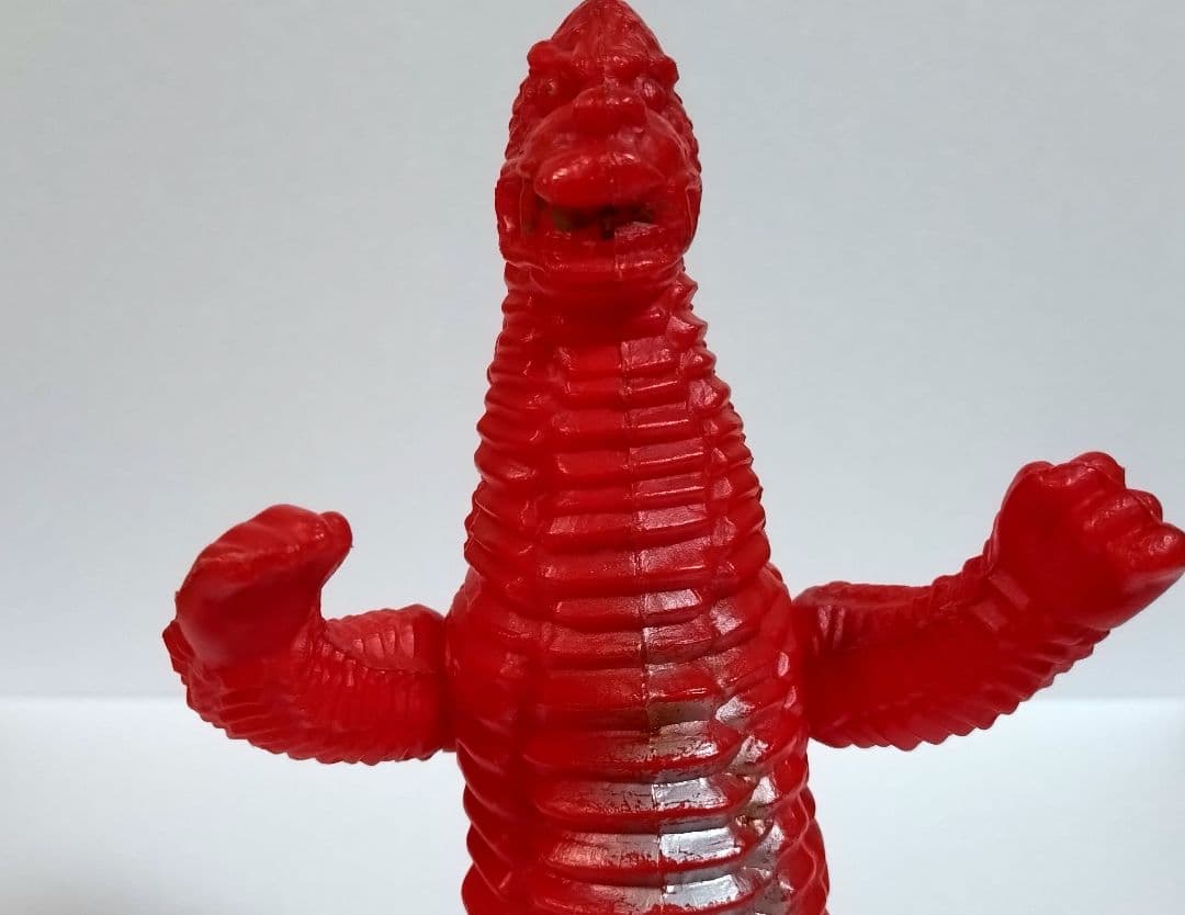 レッドキング　無版権　パチ ポリ製　駄玩具　昭和レトロ 怪獣　当時物　ウルトラ