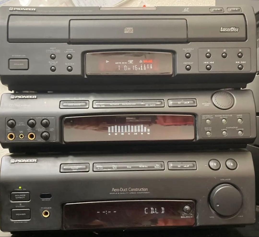 【貴重な逸品】Pioneer パイオニア システムコンポ一式 、リモコン付き