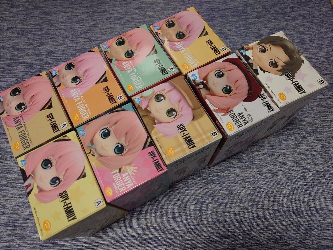SPY×FAMILY フィギュア Qposket アーニャ ダミアン 9種セット