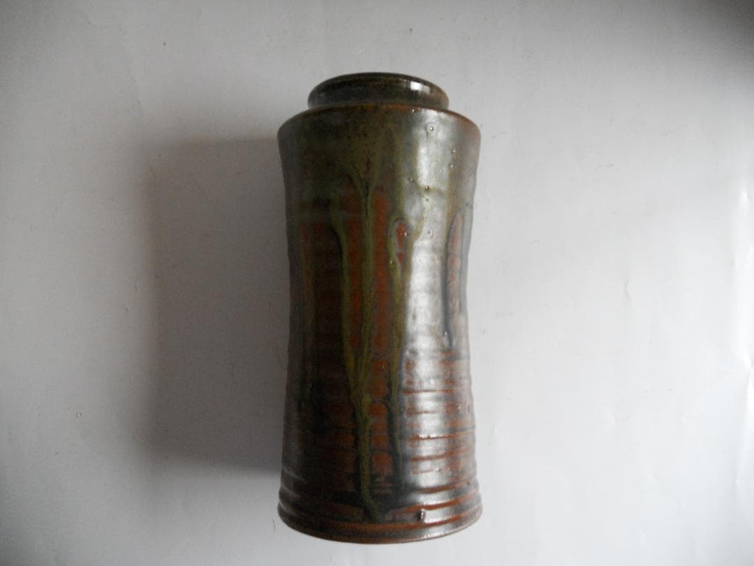 丹波焼 立杭焼 市野省三 作 省三窯 花入 木箱 共箱 新品 未使用 です。