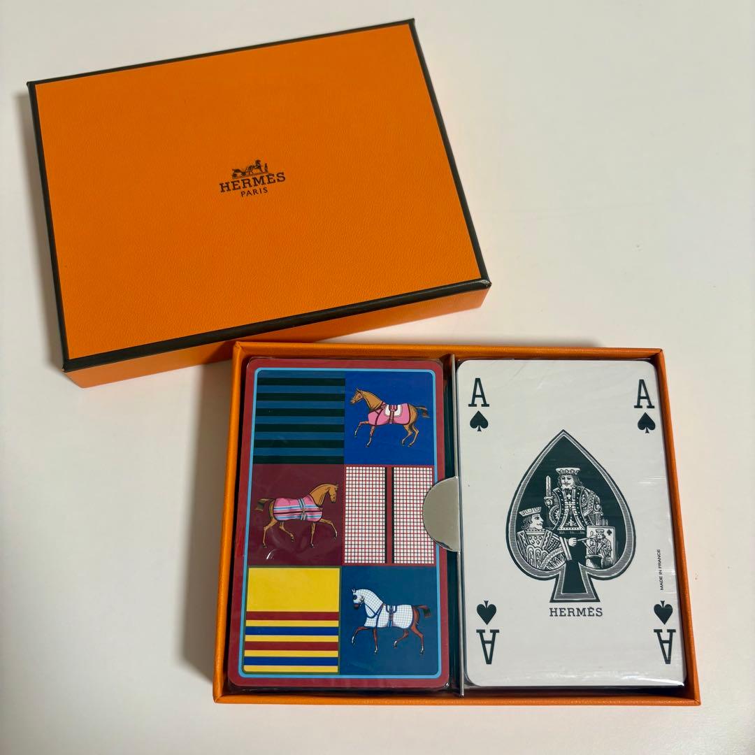 HERMES 馬柄 トランプセット