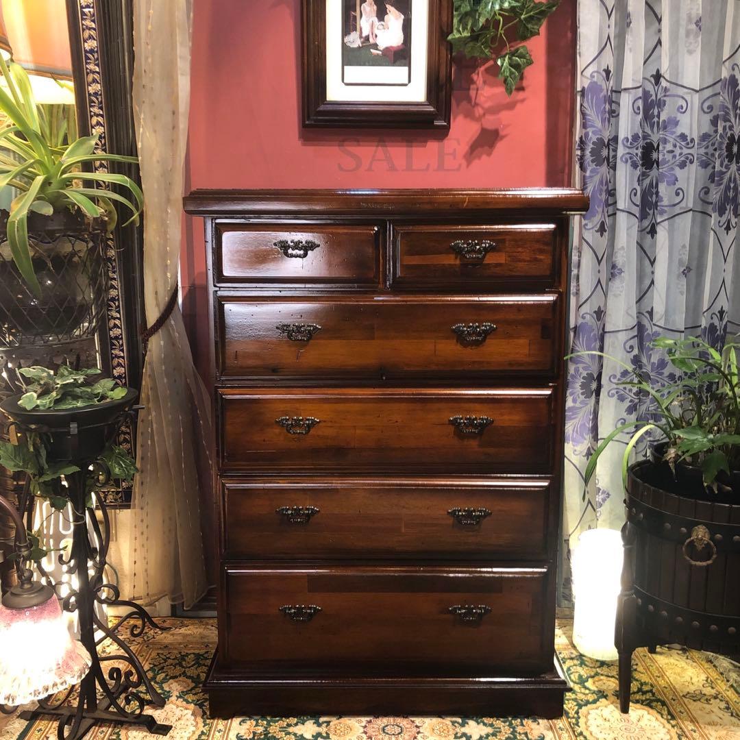 りおちゃんママ オールドパイン　80’s アンティーク　アクセントチェスト