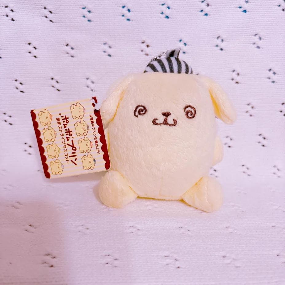 ポムポムプリン E hyphen world ストライプクラブ　マスコット