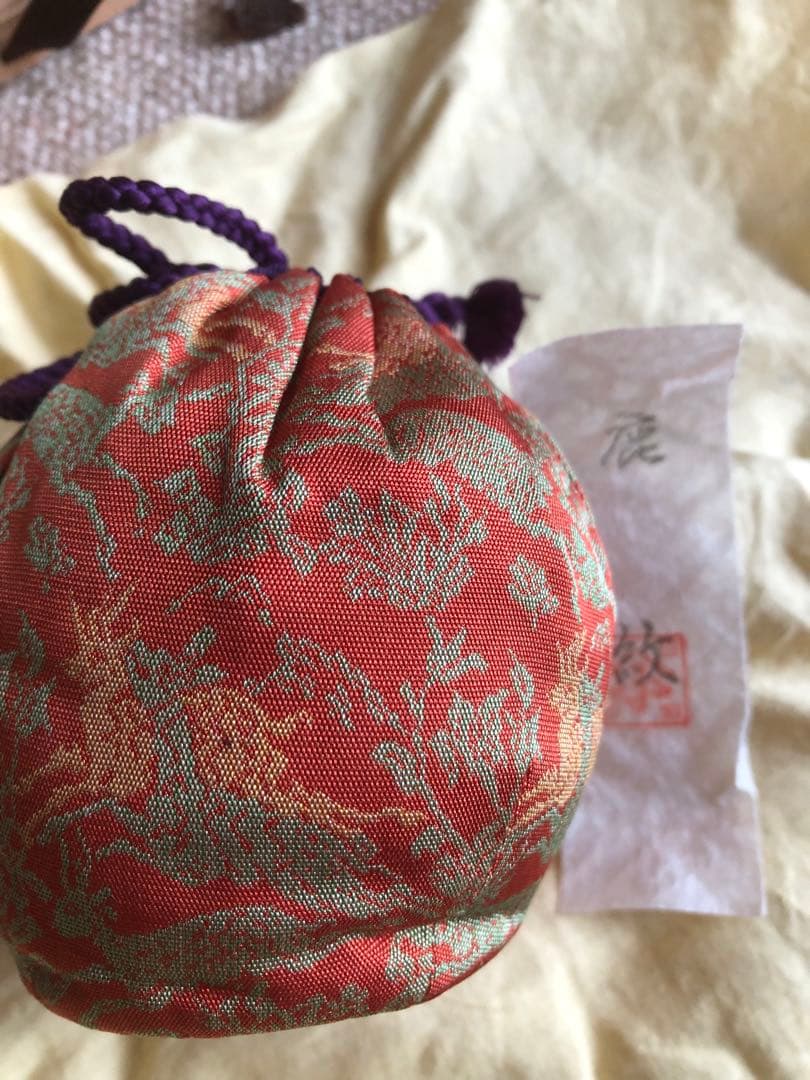 鉄砂　茶入　安東五　氏作　共箱入　替蓋付き