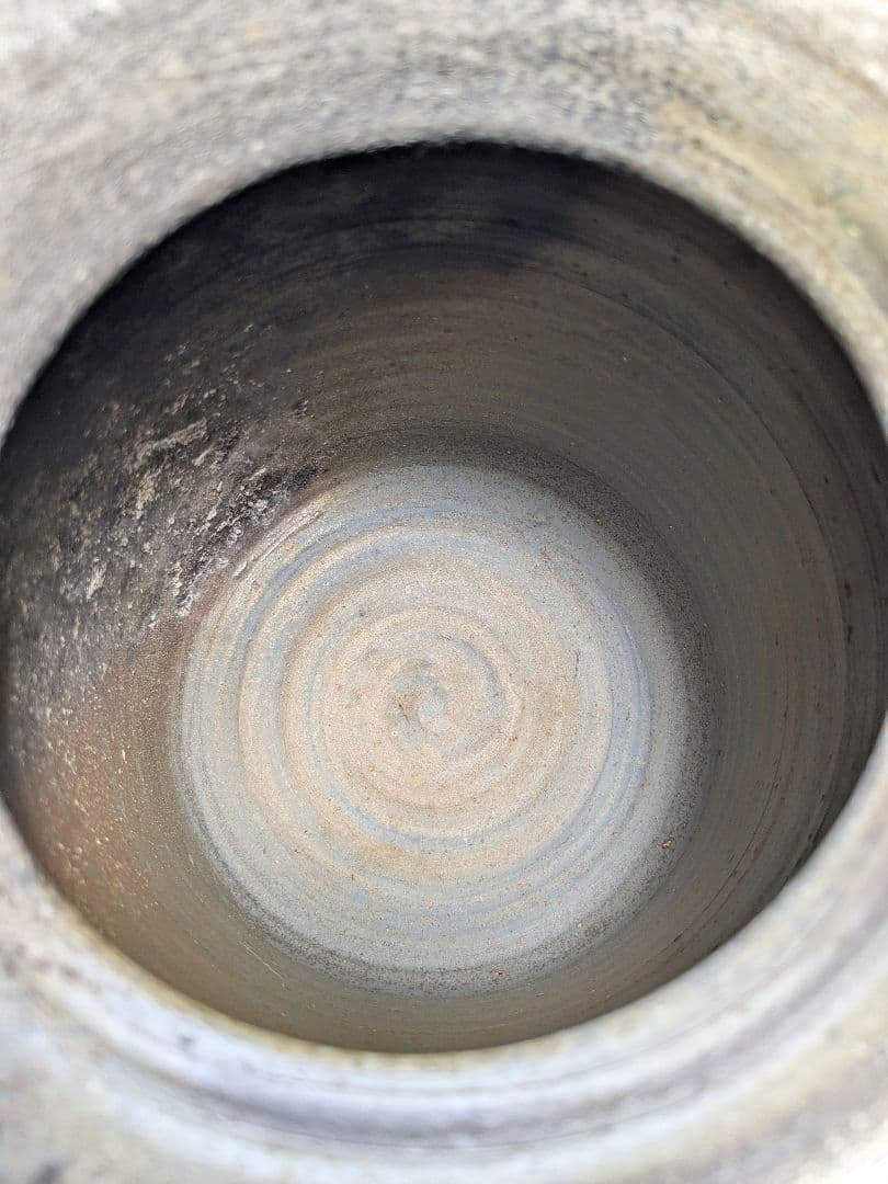 山下譲治 備前焼 窯変灰被り水指 共箱 水差し 茶道具 茶器 抹茶 食器