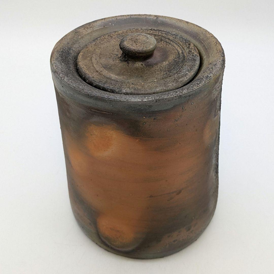 山下譲治 備前焼 窯変灰被り水指 共箱 水差し 茶道具 茶器 抹茶 食器