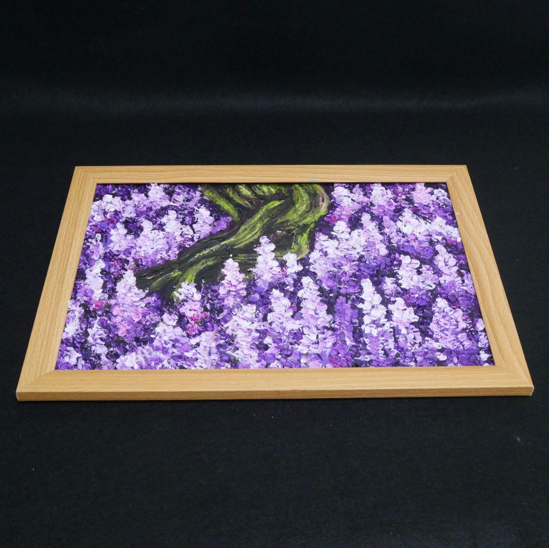 油絵 油彩 油彩画 絵 絵画【藤の花】