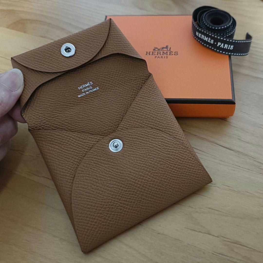マダ美《美品》エルメス HERMES バスティア ケース ゴールド