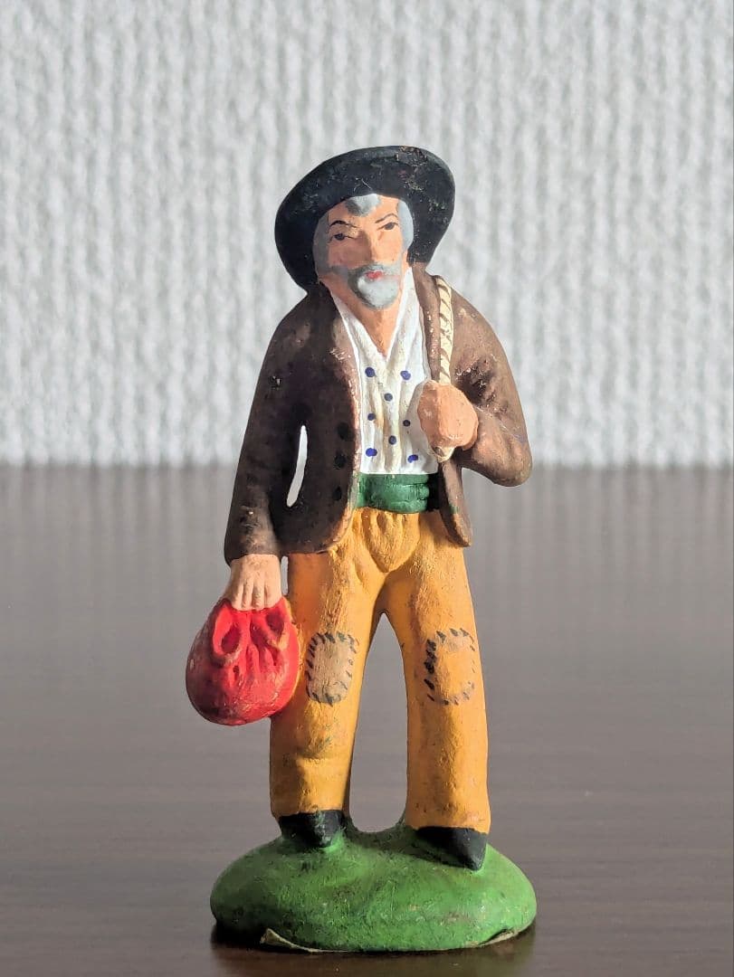 フランス ヴィンテージ サントン 人形 テラコッタ フィギュア 5点 置き物