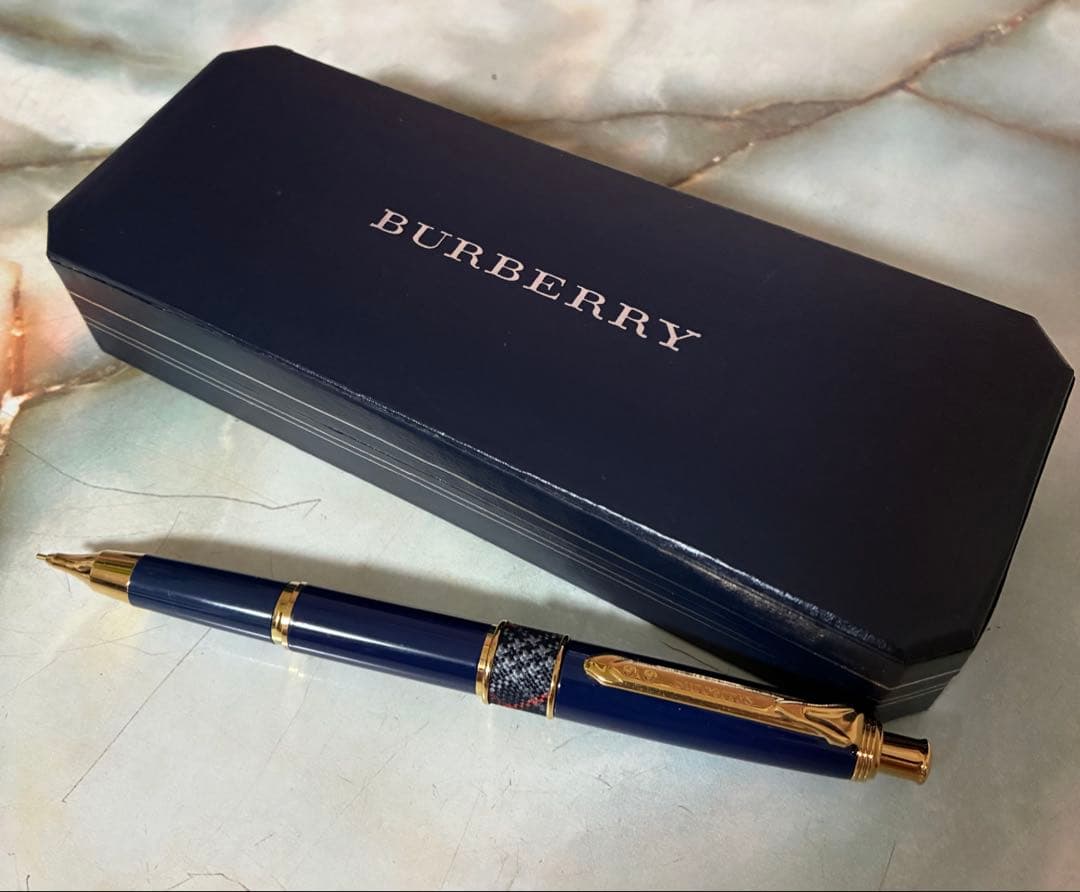 極美品　BURBERRY ネイビー シャープペンシル