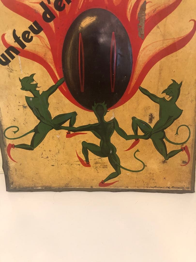 ビンテージ　30s デビル 悪魔　アドバタイジング　インダストリアル　Devil