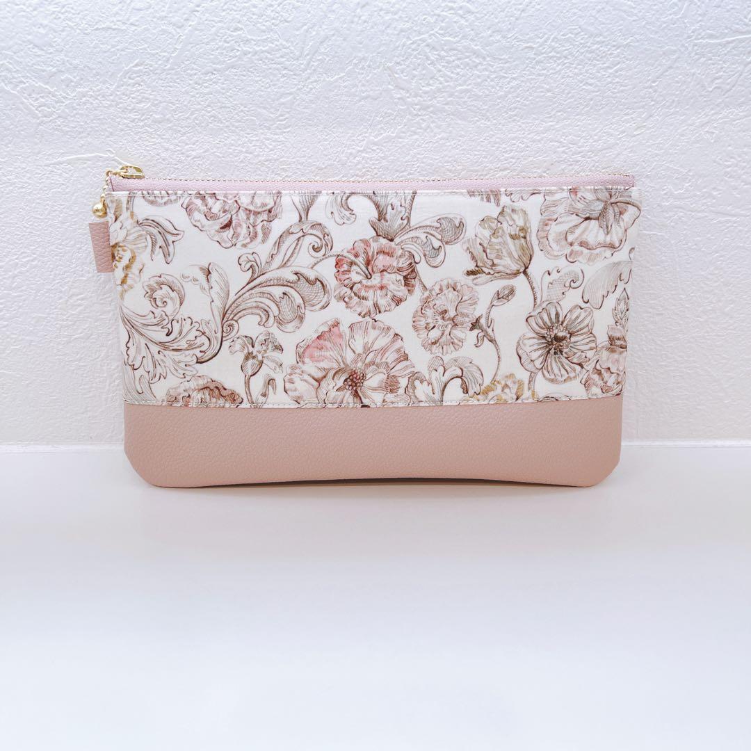 【K☆様お取置き専用ページ】リバティアレクサンダーマープル　ストラップ付きポーチ