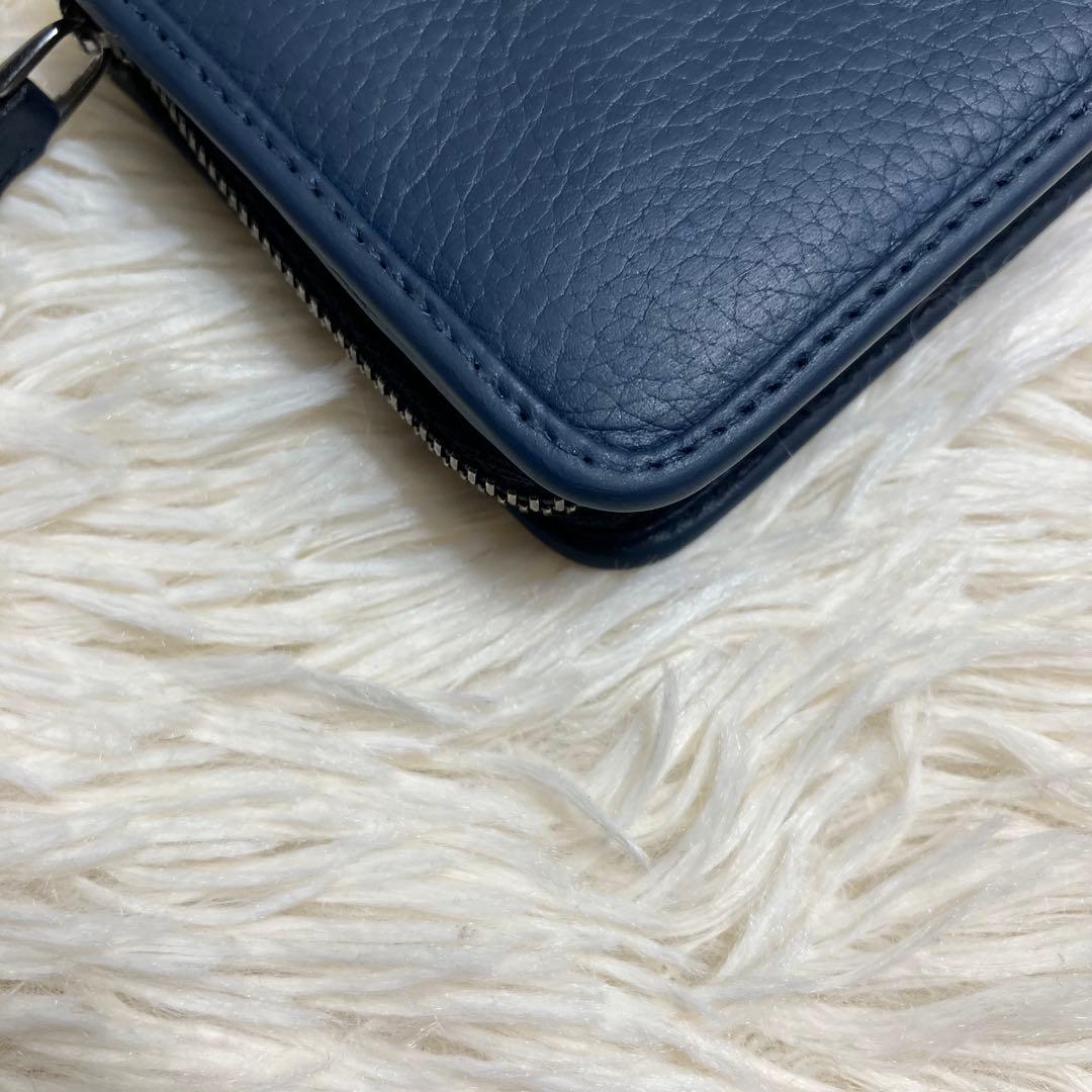 【良品】 LOEWE アナグラム ケース カードケース ラウンドジップ