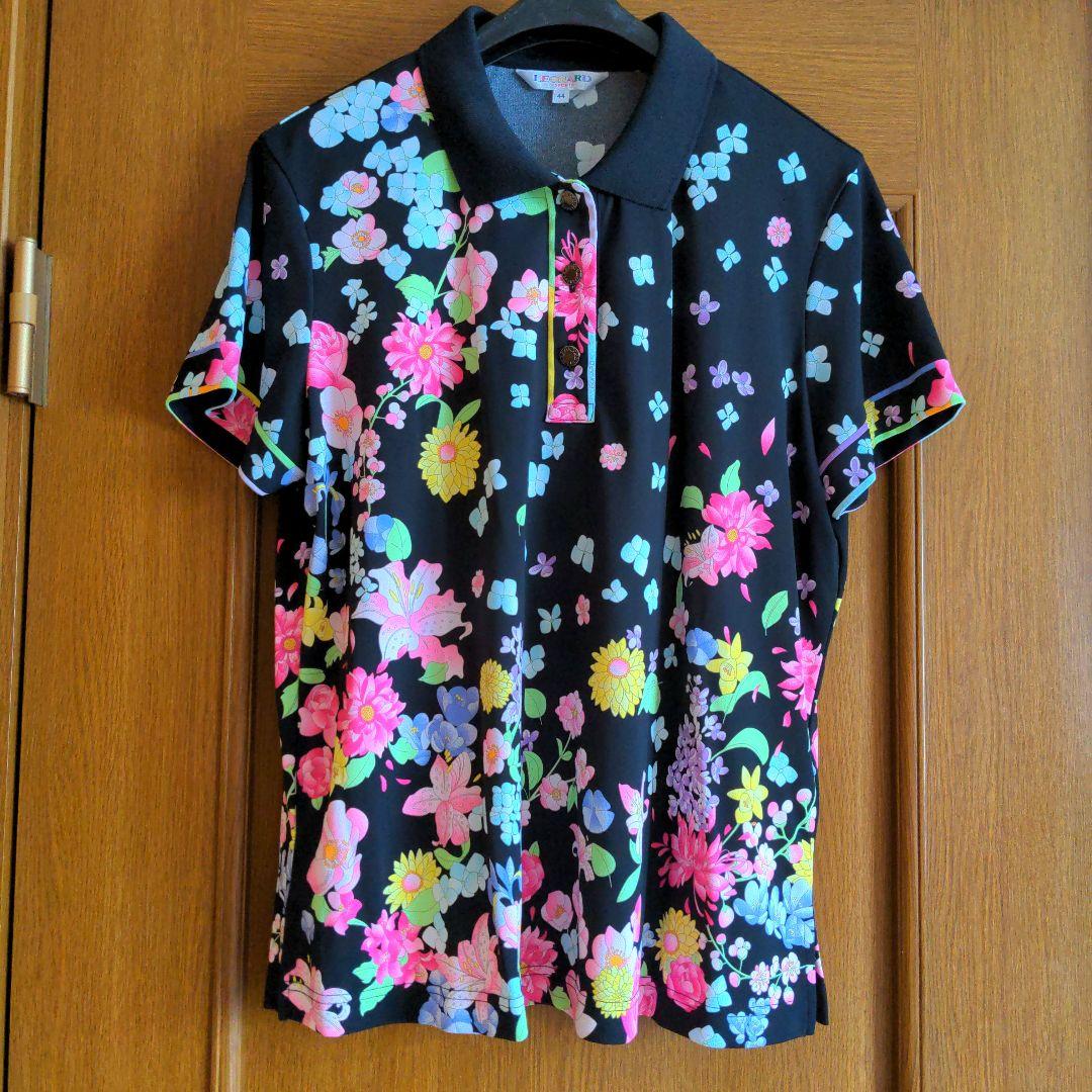 美品　LEONARD フラワープリント ポロシャツ サイズ44