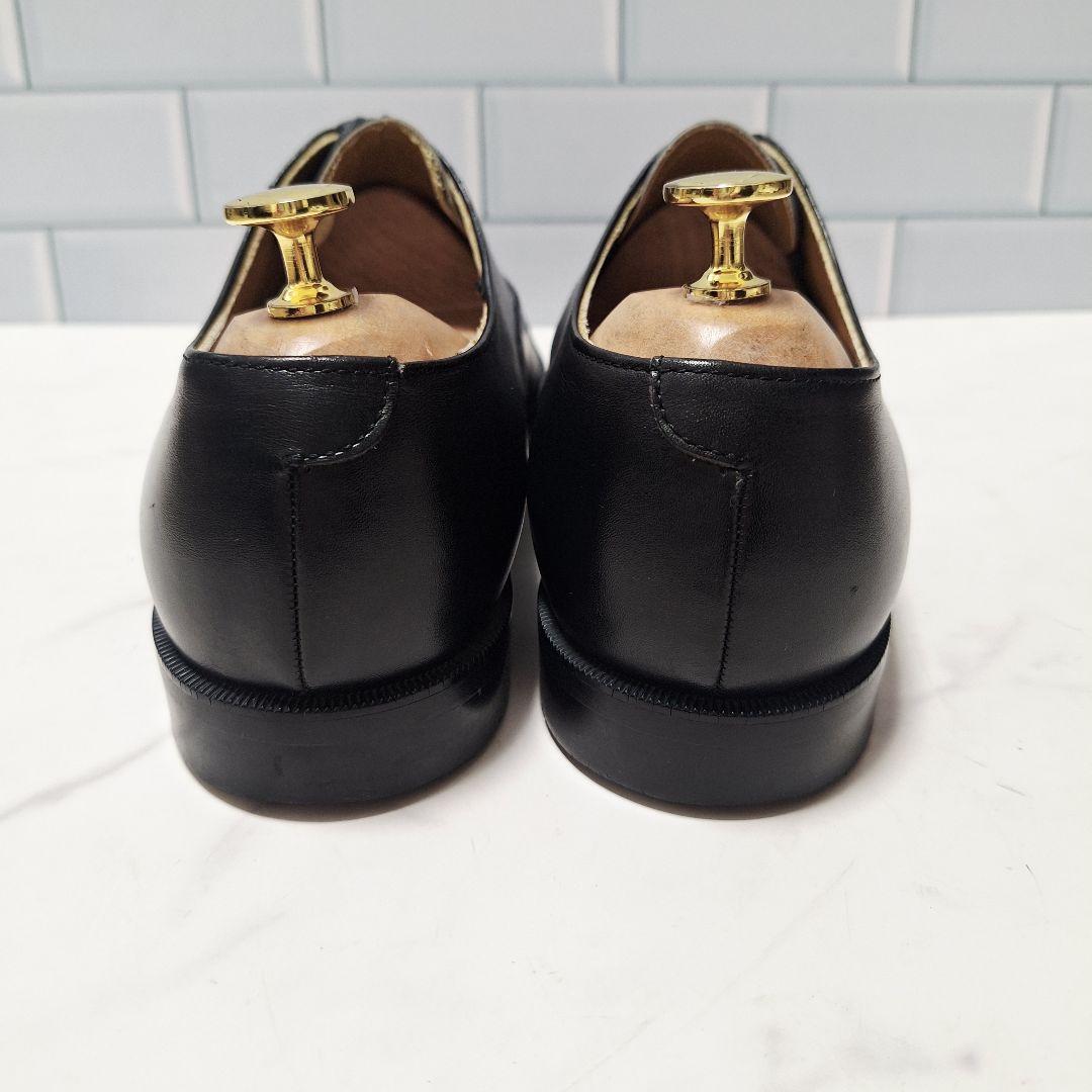 【良品】 REGAL パンチドキャップトゥ 内羽根 ビジネスシューズ 25 黒