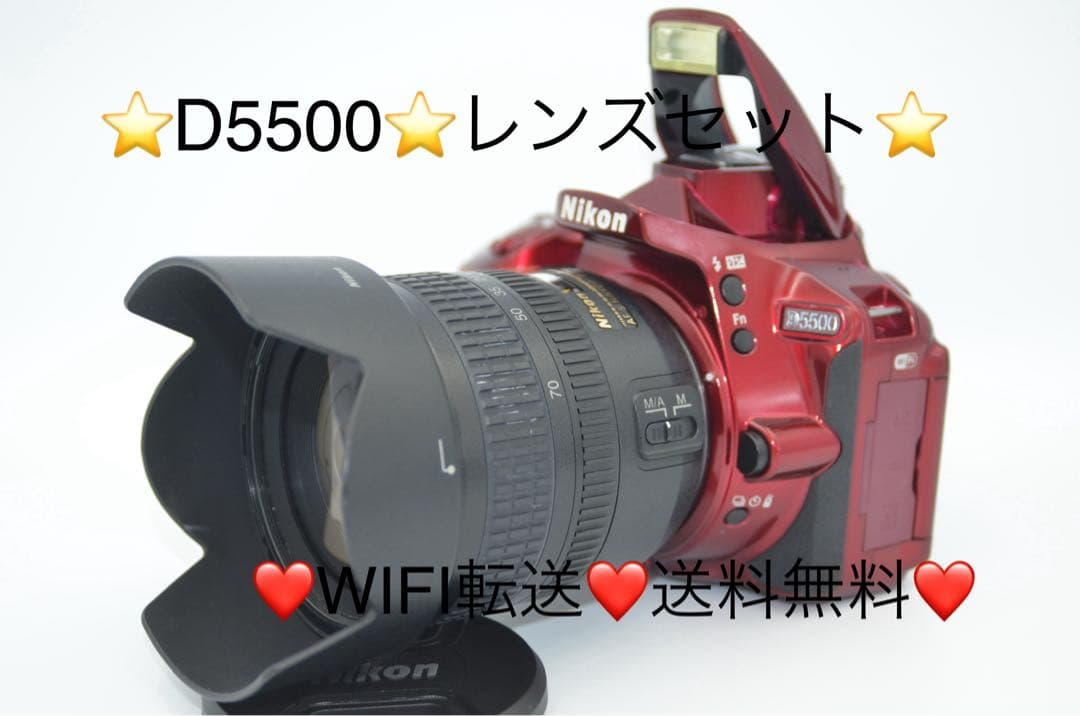 Nikon D5500 レンズセット Wi-Fi機能付き