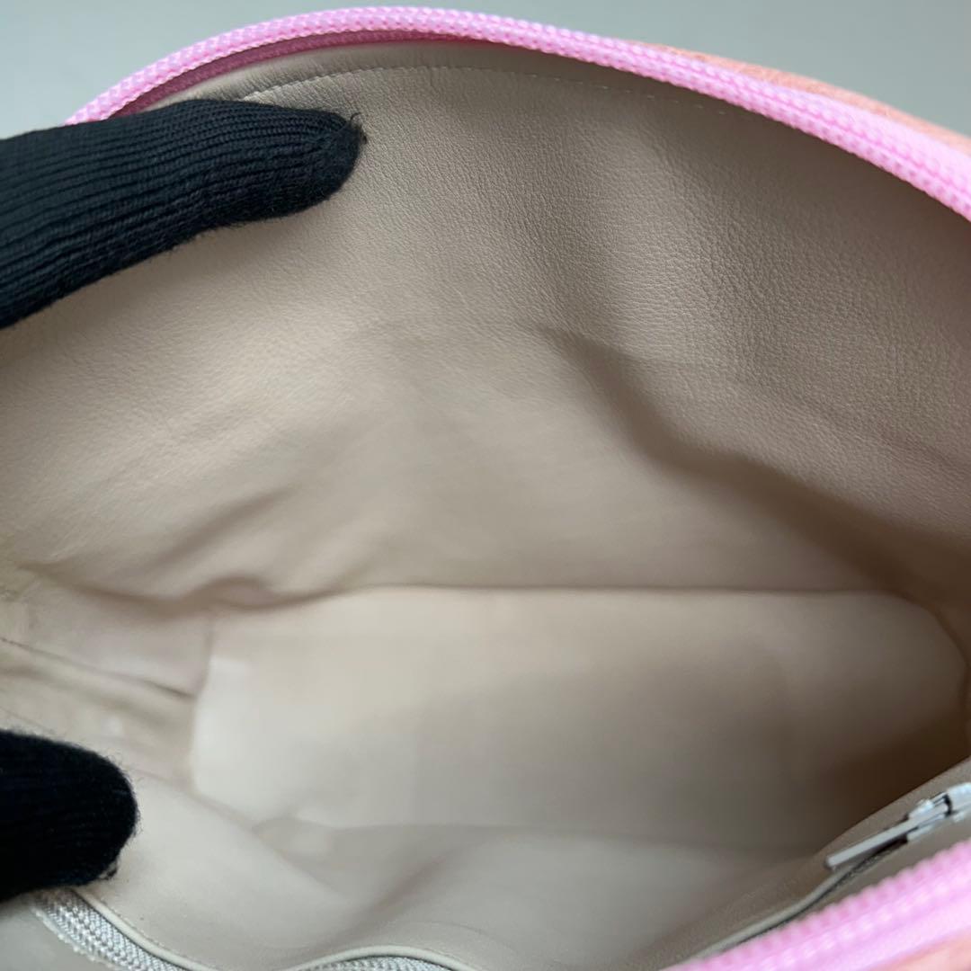 MORABITO　モラビト　オーストリッチ　ショルダーバッグ　2way　ピンク