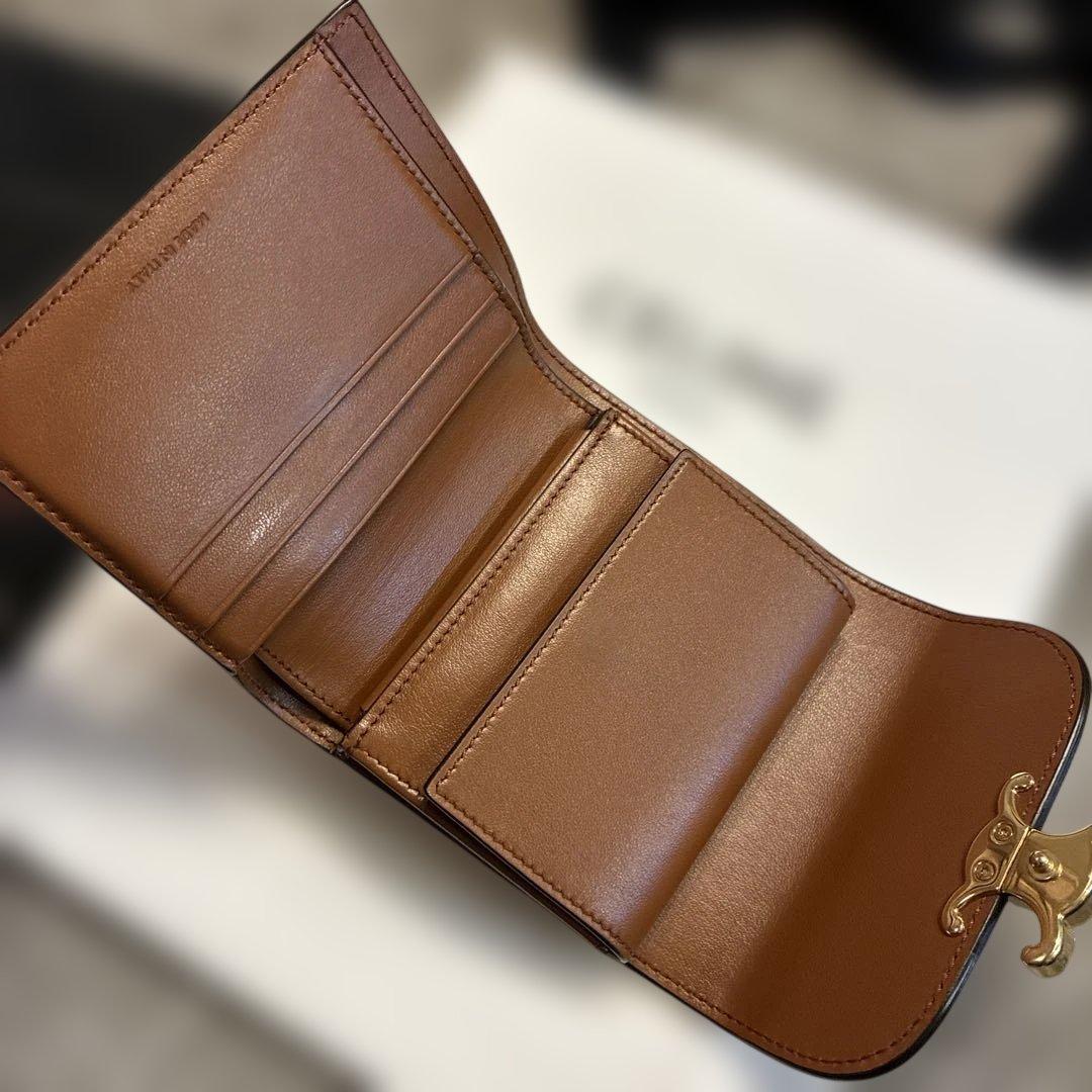 CELINE トリオンフ　スモールフラップウォレット
