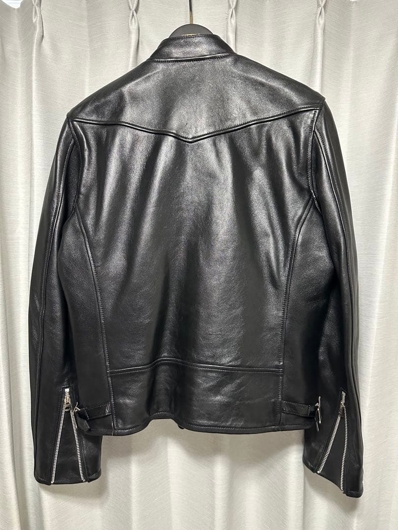 【美品】　Schott/ショット　シングルライダースレザージャケット ブラック