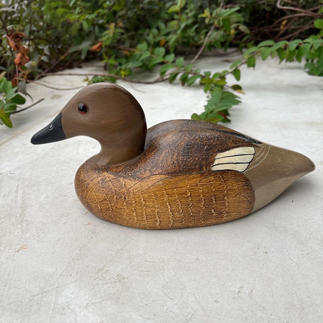 Midy Fowler Decoys カンバスバック ヘン 木製デコイ