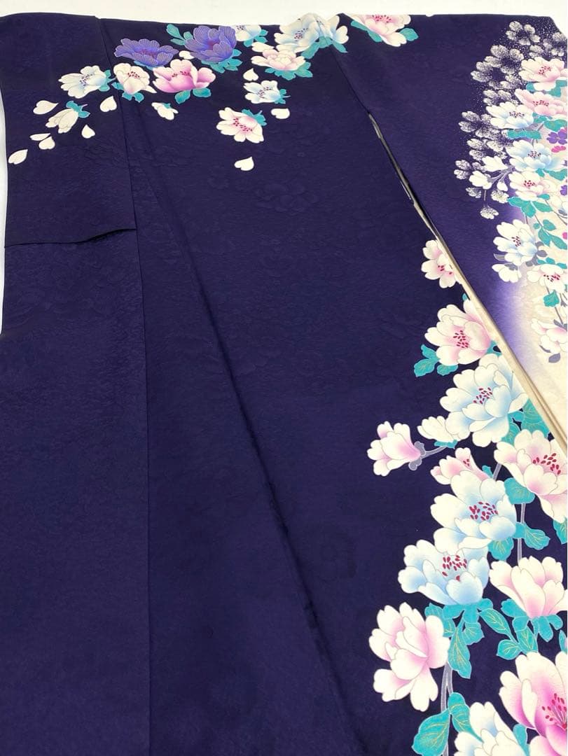 振袖 桂由美 豪華 型友禅 刺繍 金彩 紋意匠 褄下挟み比翼付き 身丈178cm