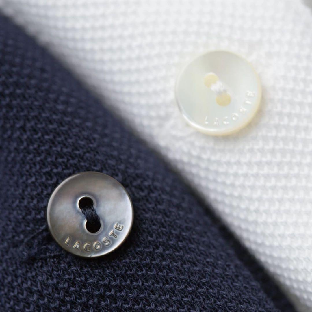 ★タグ付き新品★ LACOSTE ラコステ ポロシャツ ロゴ 半袖 鹿の子