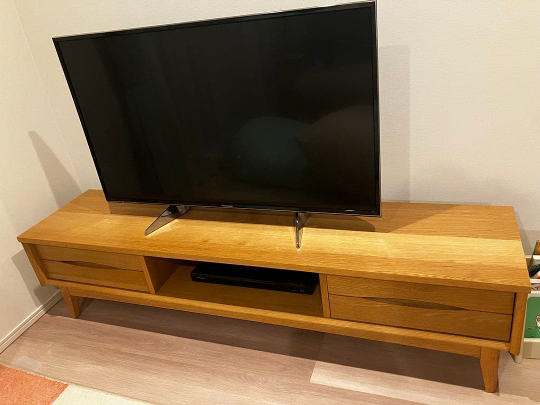 unico シグネ テレビボード 幅160cm ナチュラル｜北欧テイスト・美品