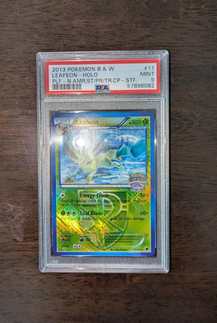 英版リーフィア チャンピオンシップ STAFFプロモ - PSA MINT9