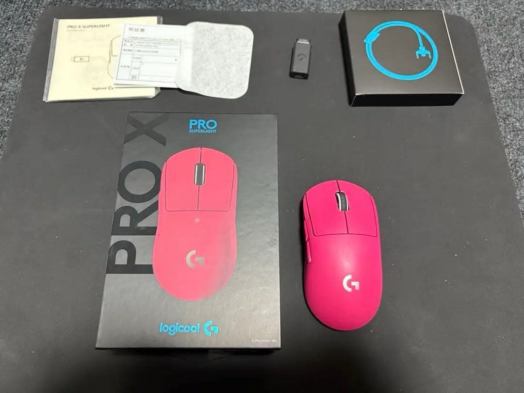 Logitech PRO X super rightピンクマウス 本体