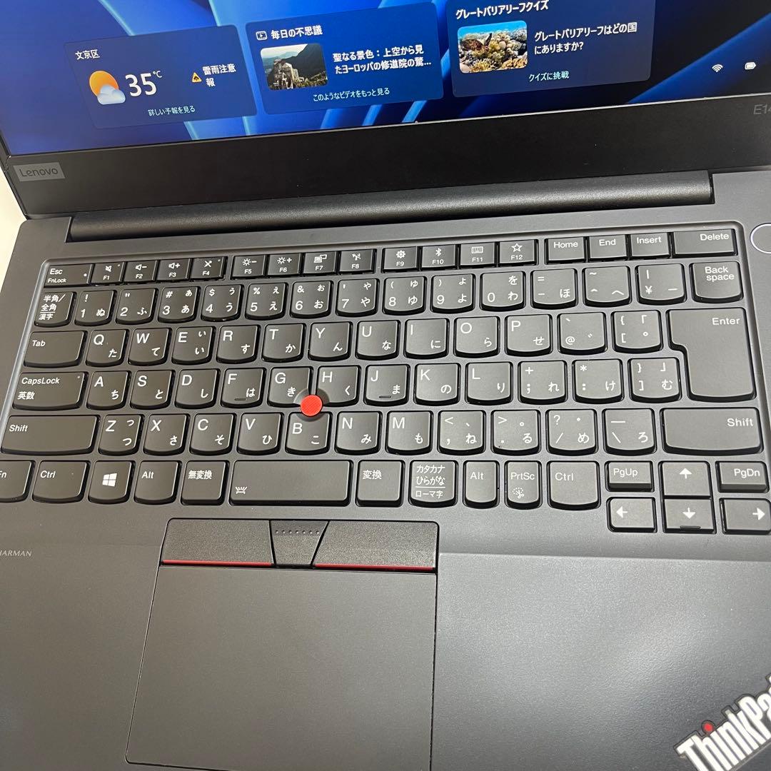 #142 レノボ ThinkPad E14 i3-10110U 16GB 256