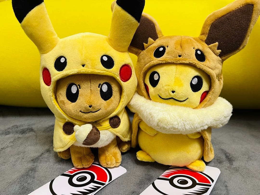 イーブイピカチュウ♡ピカチュウイーブイ ぬいぐるみ セット