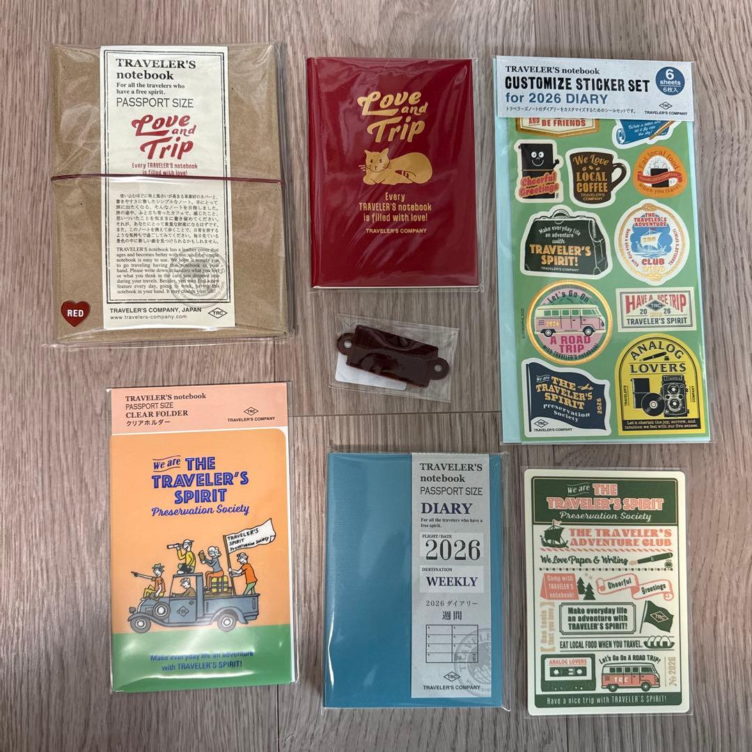 【限定】トラベラーズノート Love and Trip &ダイアリー7点セット